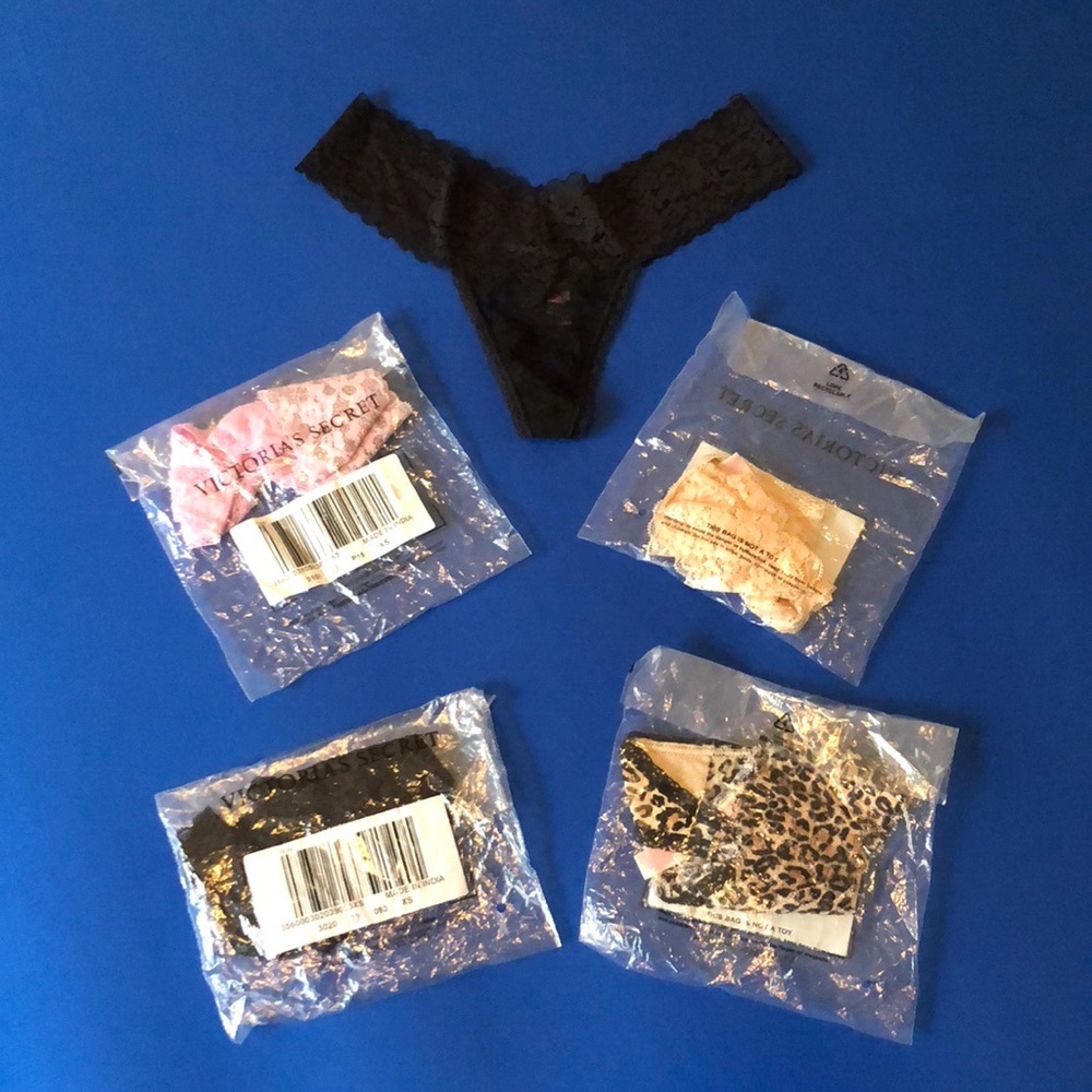 5 Victoria’s Secret Extra Low-Rise Thong (NEVER WORN STILL IN PLASTIC)
